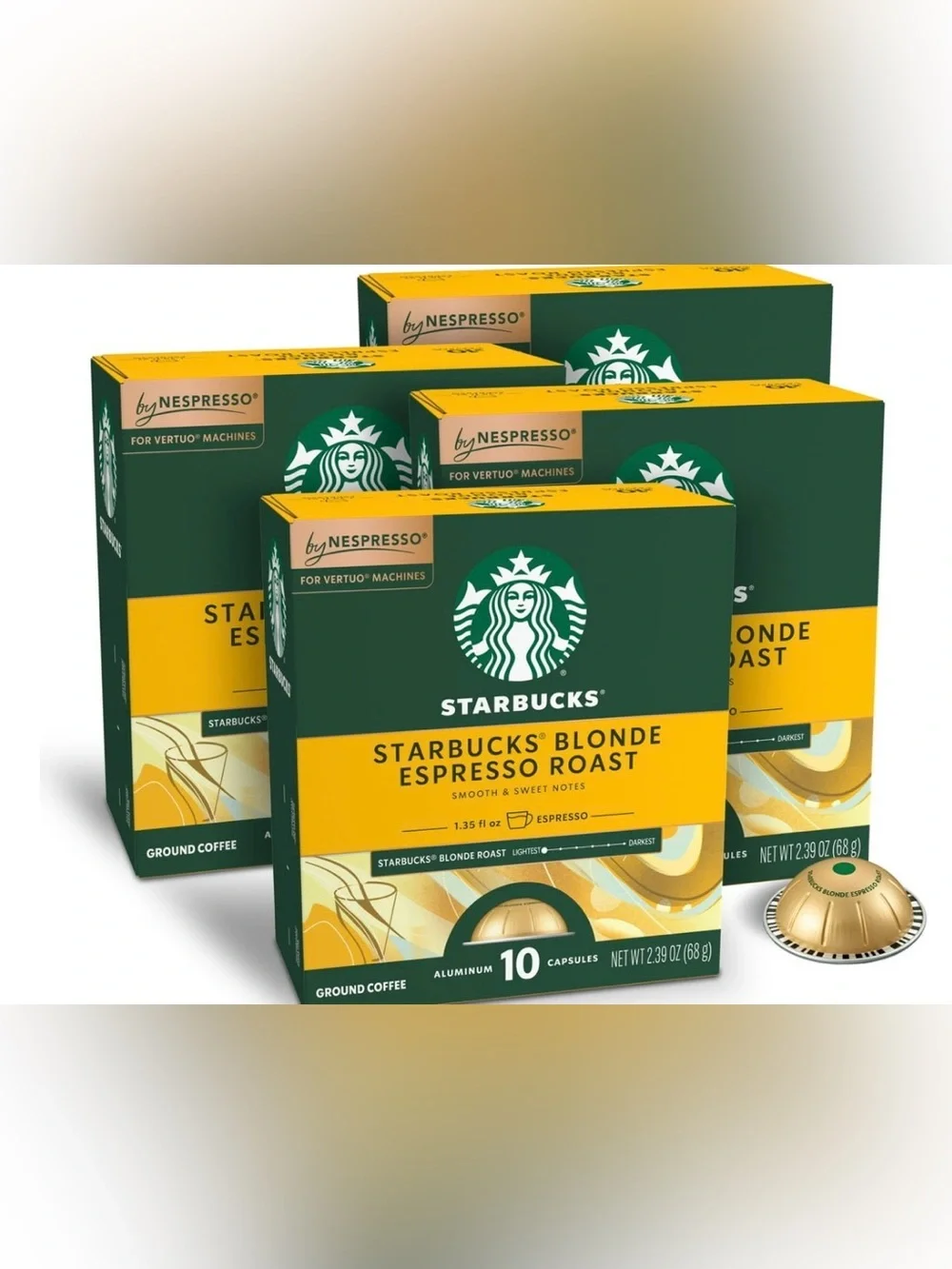 Starbucks by Nespresso Vertuo , Starbucks blonde Double Espresso Roast Nespresso